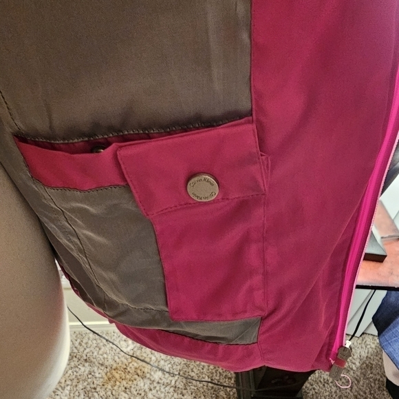 HOT PINK CALVIN KLEIN SKI PUFFER JACKET - Picture 7 of 9